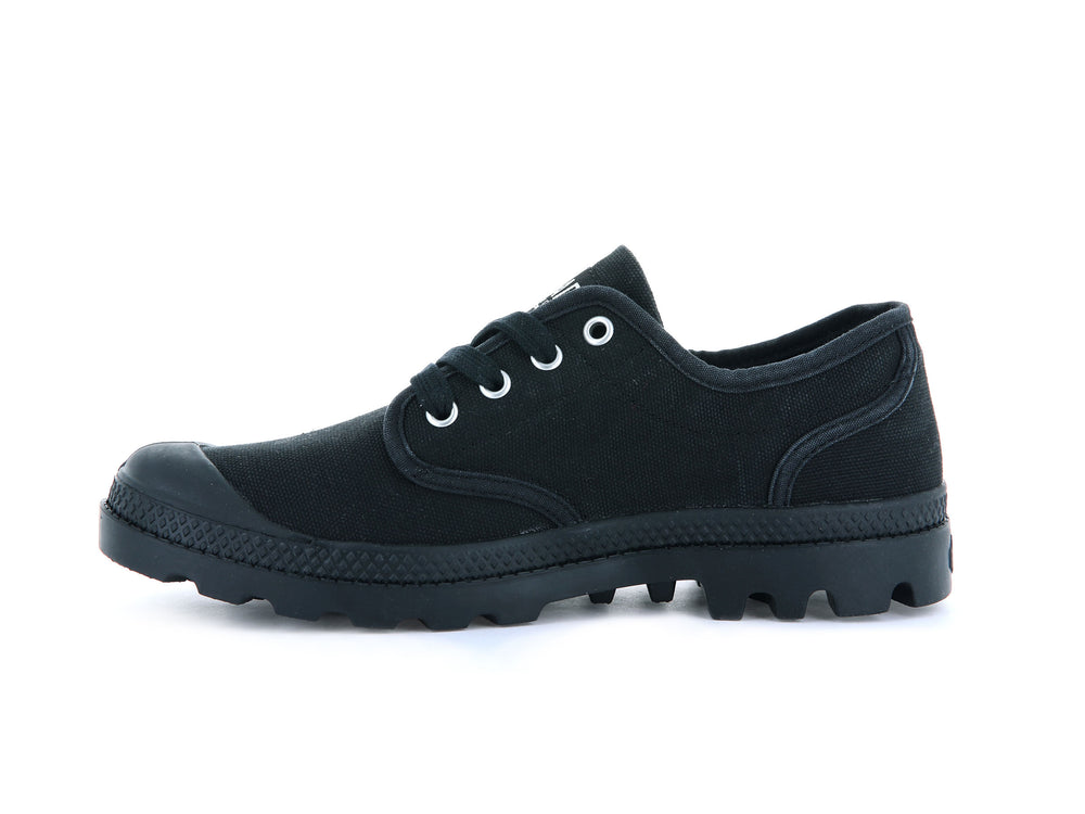 Zapatos Bajos Palladium PAMPA OXFORD Hombre Negras | Costa Rica-08975